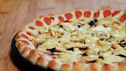 几张图学会花边pizza!!