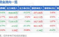 股票行情快报:中粮资本(002423)9月23日主力资金净卖出9046.80万元
