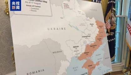 美乌会晤现场 一张地图引关注 欧美俄乌陷入新一轮外交角力