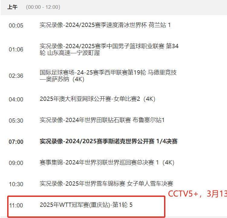 重要调整！3月13央视直播重庆冠军赛有变，球迷注意转播频道变化