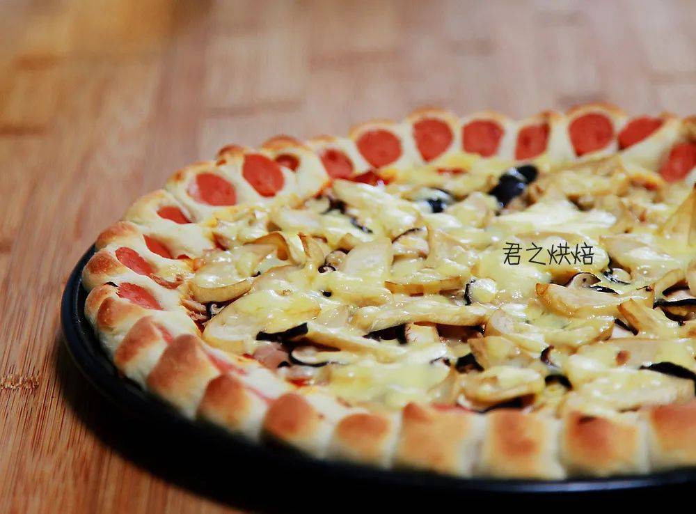 几张图学会花边pizza!!